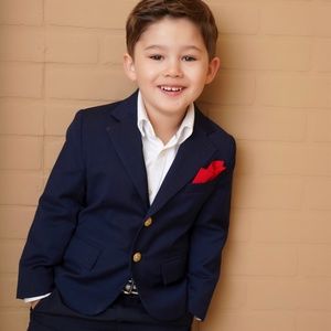 Janie and Jack Navy Blazer with Gold Buttons size 4